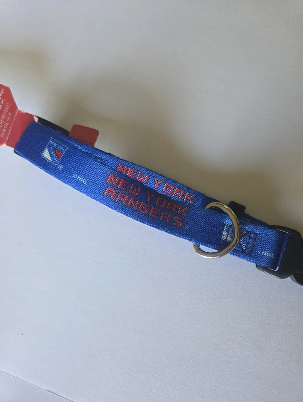 New York Rangers Dog Collar M Adjustable NHL Hockey Logo NWT